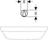 Geberit 116286141 Piave WT-Arm., Wandmontage, Generator Produktbild-Vorschau 3