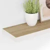 vidaXL Plovoucí police dubový vzhled a bílá 80x23,5x3,8 cm Náhled obrázku produktu 4