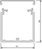 Hager Leitungsführungskanal LF60060 60x60mm verkehrsweiß Podgląd zdjęcia produktu 3