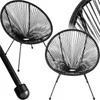 Two black Acapulco-style chairs are shown against a white background. Náhled obrázku produktu
