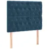 vidaXL Kopfteile 2 Stk. Dunkelblau 100x7x78/88 cm Samt - Produktbild-Vorschau 2