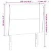 Kopfteil mit Ohren Schwarz 103x23x118/128 cm Kunstleder Produktbild-Vorschau 9