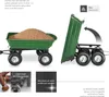 Chariot de jardin 300 kg avec benne basculante - vert Voir les images du produit 3