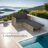 tectake Rattan Lounge Korfu UV-beständig Polyrattan Nature Produktbild-Vorschau 8
