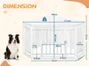 Hundebox für die Ecke – 111x67x60 cm – Holzliege für große Produktbild-Vorschau 3