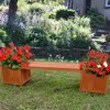 Panchina da giardino con 2 fioriere Panchina da giardino Anteprima dell’immagine prodotto 5