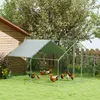 PawHut Hühnerstall 10,2 m² 3 x 3,4 x 1,9 m mit Produktbild-Vorschau 2