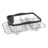 A black and silver dish rack against a white background. Produktbild-Vorschau