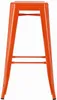 An orange metal bar stool. Náhľad obrázku produktu