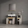 Armoire moyenne Livinity Timavo Grège 30x74.5cm avec porte Voir les images du produit 5