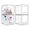 Transparente stapelbare Aufbewahrungsbox, 4er Set Produktbild-Vorschau 1