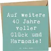 Mr. & Mrs. Panda Grußkarte Spruch 40. Hochzeitstag Produktbild-Vorschau 1