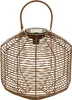 Lanterne solaire CUBA, matériau naturel, 30 cm Voir les images du produit 1