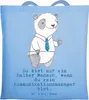 Mr. & Mrs. Panda Tote Bag Kommunikationsmanager Herz - Sky Produktbild-Vorschau 1