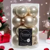 Christbaum-Mini-Kugeln Pearl beige Ø 3,5 cm aus Glas - 16er Produktbild-Vorschau 8