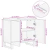 vidaXL Vanity unit 62x34x58 cm masívne drevo akácia Náhľad obrázku produktu 7