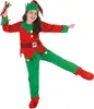A young girl dressed as an elf, holding a bell and posing. Produktbild-Vorschau