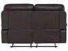 BELIANI Sofa Braun Kunstleder 2-Sitzer Relaxfunktion Retro Produktbild-Vorschau 9