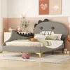 A child's bedroom with a dinosaur-themed bed. Produktbild-Vorschau