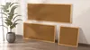 Bacheca in sughero 100x40 cm cornice in legno NATURALE Anteprima dell’immagine prodotto 10