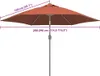 vidaXL Ersatzbezug für Sonnenschirm Terracotta-Rot 300 cm Produktbild-Vorschau 7