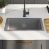 vidaXL Handgemachte Einbauspüle Edelstahl Produktbild-Vorschau 3