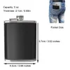 2er Pack 140ml Flachmann Taschenflasche Edelstahl Produktbild-Vorschau 2