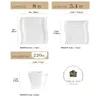 MALACASA Kaffeeservice, Serie Flora, 36-tlg Set Cremeweiß Produktbild-Vorschau 2