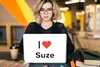 MuchoWow® Laptop Aufkleber Sticker Cover Ich liebe - Suze - Produktbild-Vorschau 5