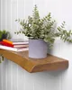 A wooden shelf with books and a potted plant. Anteprima dell’immagine prodotto