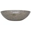 vidaXL Waschbecken Grau 53x40x15 cm Marmor Produktbild-Vorschau 3