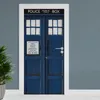 Türfolie "Policebox" 90x200cm Türposter Deko Aufkleber Produktbild-Vorschau 1