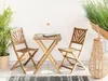 BELIANI Balkonset Braun Akazienholz Tisch quadratisch 58x58 Produktbild-Vorschau 2