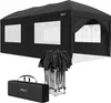 Zelsius Faltbarer Pavillon 3x6 m mit Seitenwänden, Schwarz, Produktbild-Vorschau 1