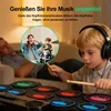 Schlagzeug Tragbares Elektronisches Schlagzeug 9 Drum Pads Produktbild-Vorschau 2