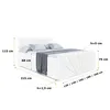 ALTDECOR Boxspringbett mit Fußteil, 2 Matratzen und Topper Produktbild-Vorschau 6