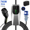 Kabel ładujący EV 32A EVSE EU EV Typ 2, przenośna ładowarka Podgląd zdjęcia produktu 1