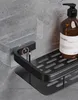 2er Set Duschregal Schwarz Matt selbstklebend Edelstahl Produktbild-Vorschau 4