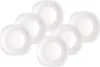 A group of white plates arranged on a white background. Produktbild-Vorschau