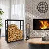ML-Design Kaminholzregal aus Metall, 80x100 cm, Schwarz, Produktbild-Vorschau 1