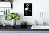 MuchoWow® Poster Flamingo - Schwarz - Weiß 20x30 cm - Produktbild-Vorschau 3