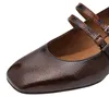 Scarpe con tacco alto, strisce e cinturini Anteprima dell’immagine prodotto 4