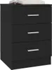 vidaXL Szafki nocne 2 szt. czarne 38x35x56 cm materiał Podgląd zdjęcia produktu 10