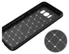 The inside of a black smartphone case with a geometric pattern. Produktbild-Vorschau
