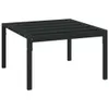 Tavolino da giardino nero 60x60x35 cm in acciaio Anteprima dell’immagine prodotto 1