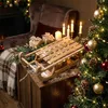 Trineo decorativo de madera con luces LED, color natural, Vista previa de la imagen del producto 7