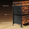 HOMCOM Comò a 5 cassetti rivestito in tessuto con struttura Anteprima dell’immagine prodotto 7