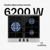 Klarstein Plynový varič 3-horákový, 6,2 kW vstavaný plynový Náhľad obrázku produktu 2