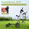 3-Rad-Golf-Push-Cart mit verstellbarem Griff, Produktbild-Vorschau 4