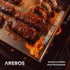 Arebos Edelstahl Grillplatte 40x30 cm massiv 4 mm für Gas- Produktbild-Vorschau 5